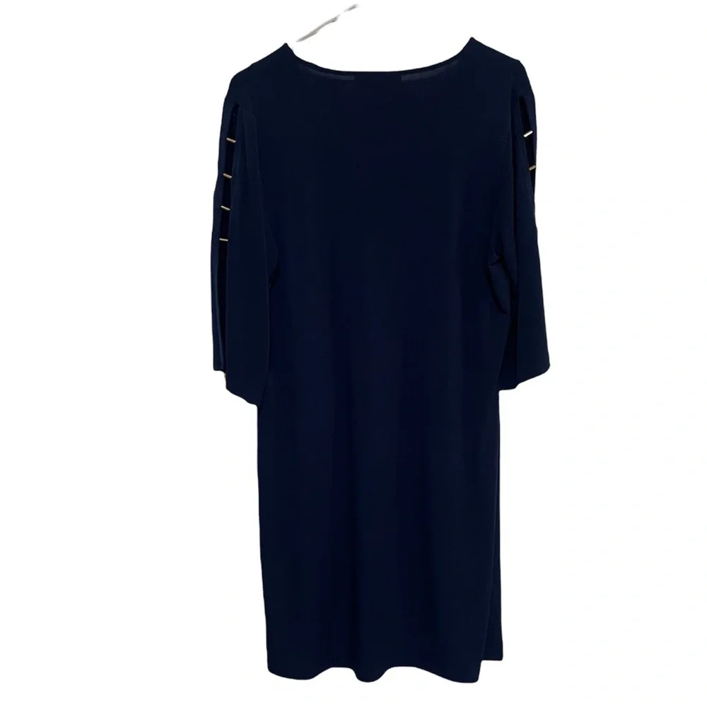 Michael Kors Navy Straight cut dress size large - Picture 3 of 6